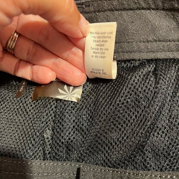 Athleta Canyon Wool Blend Zip Calf Pockets Pants Sz 2 NWOT - Picture 5 of 8